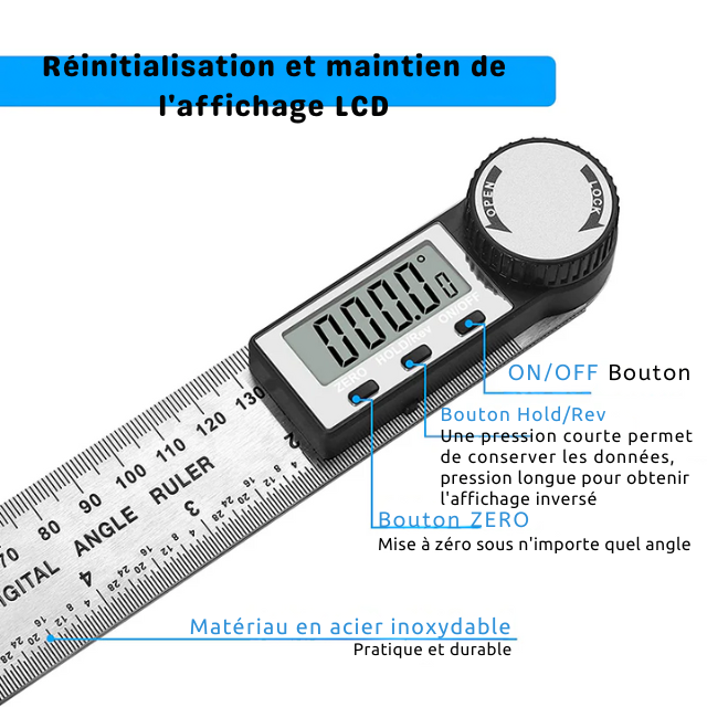 📐Règle d'angle à affichage numérique📏