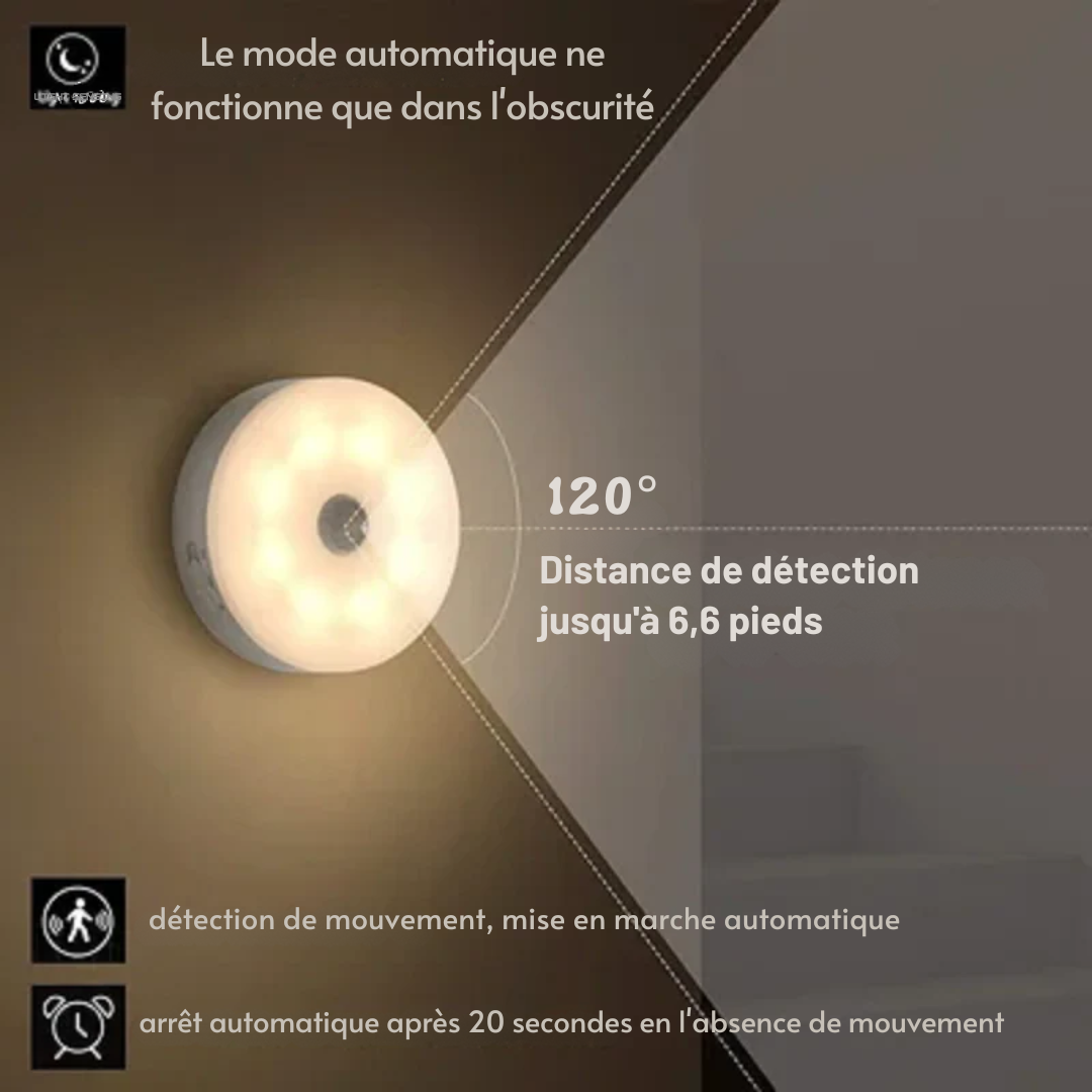 Lampe LED Rechargeable avec Détection de Mouvement  (1 ACHETÉE = 1 OFFERTE)