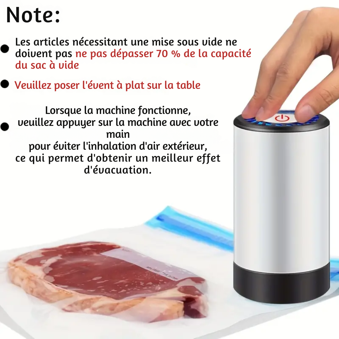 SaveIt™! Scelleuse alimentaire + Lot de 5 sacs alimentaires