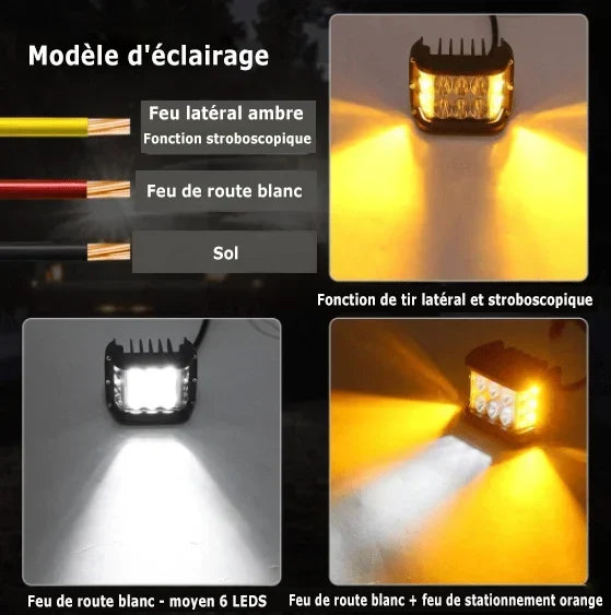 💡Mini phares kit de 2💡 - En précommande - MC ECOM Tahiti