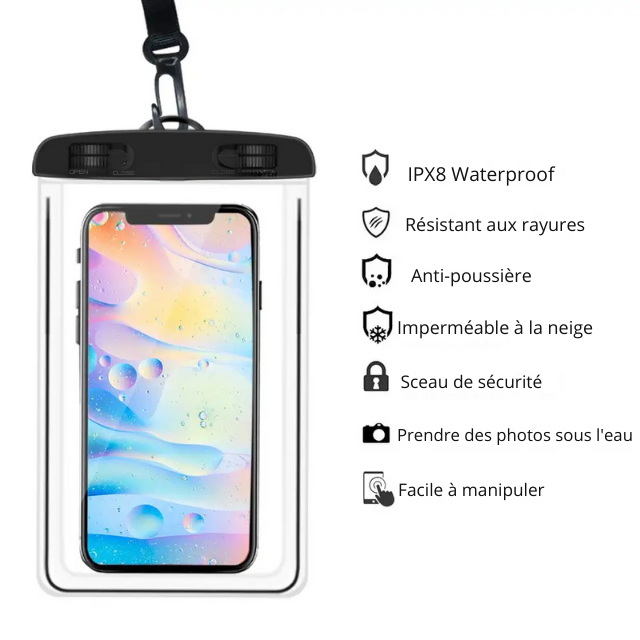 🌊 Pochette Étanche Universelle pour Téléphone - Sécurité et Clarté sous l'Eau 📱