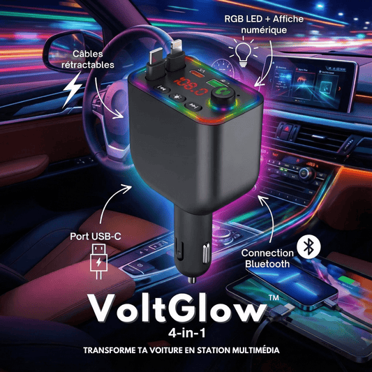 VoltGlow™ 4-en-1 - Adaptateur allume-cigare multifonctions