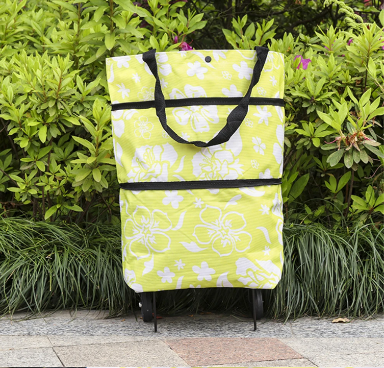 Sac de courses pliable avec roulettes🤩 - En précommande - MC ECOM Tahiti