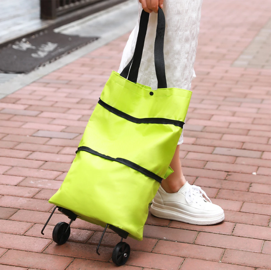 Sac de courses pliable avec roulettes🤩 - En précommande - MC ECOM Tahiti