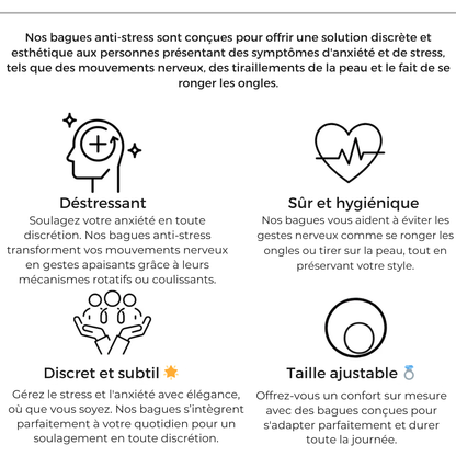 Coffret Trésor Intemporel ✨4 bagues bien être + 1 boîte offerte