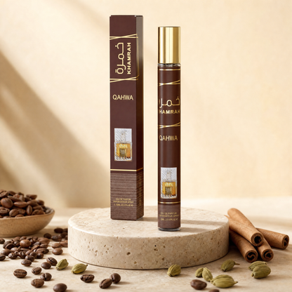 Khamrah Qahwa, vaporisateur 35 ml et son étui